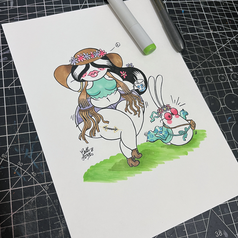 Jeliboo original drawing: Festival Jeli - Image 4