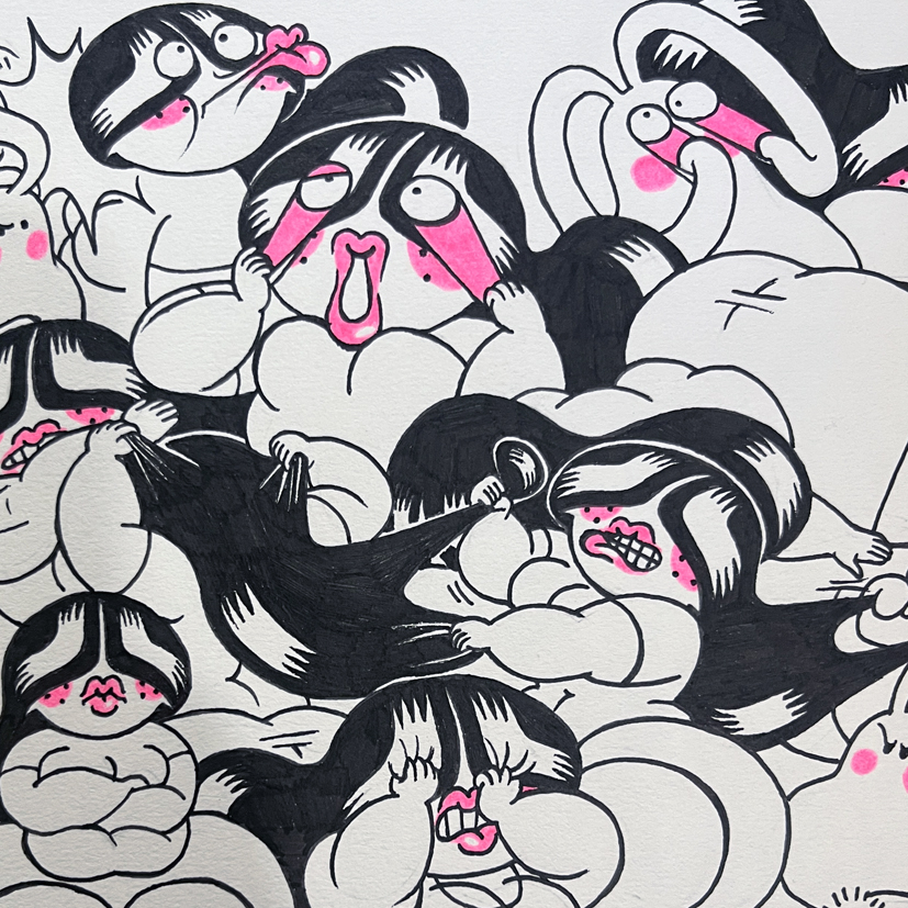 Jeliboo original drawing: Covid Crashout 2022 - Image 3