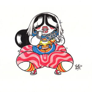 Jeliboo original drawing: Iced Out Jeli