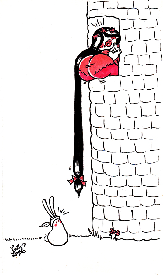 Jeliboo original drawing: Jelipunzel