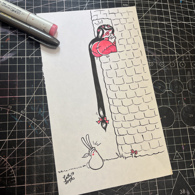 Jeliboo original drawing: Jelipunzel - Image 2
