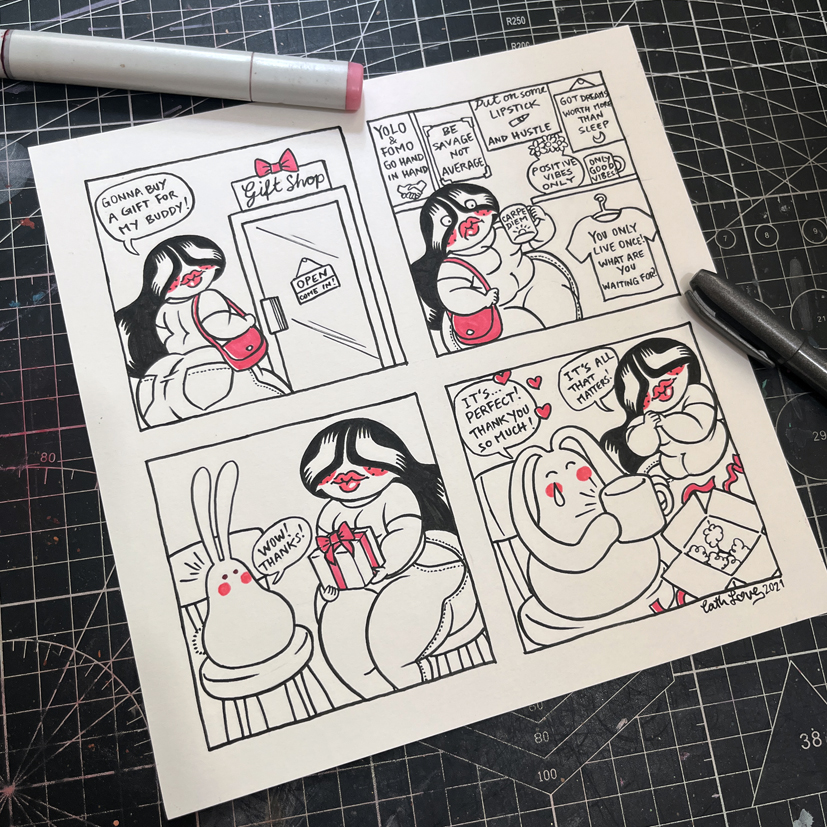 Jeliboo original drawing: The Gift Shop Comic - Image 2