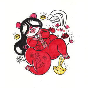 Jeliboo original drawing: 2019 Year of the Pig Jeliboo